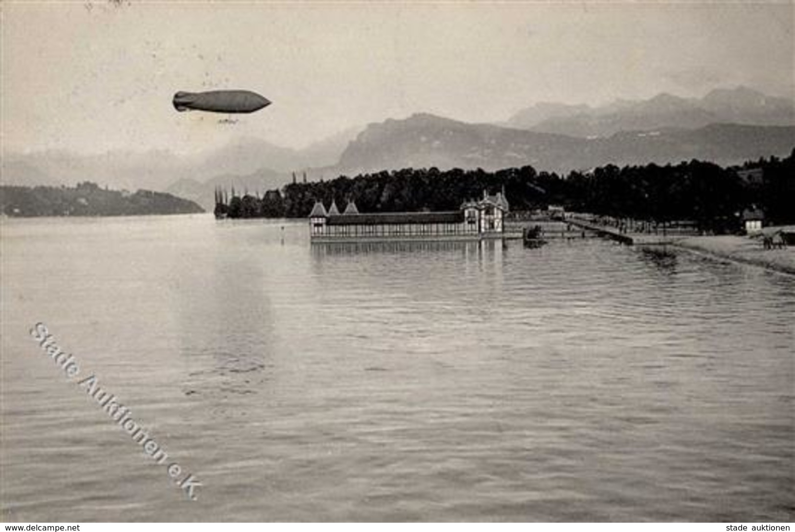 Ballon Ville De Lucerne Foto AK 1910 I-II - Fesselballons