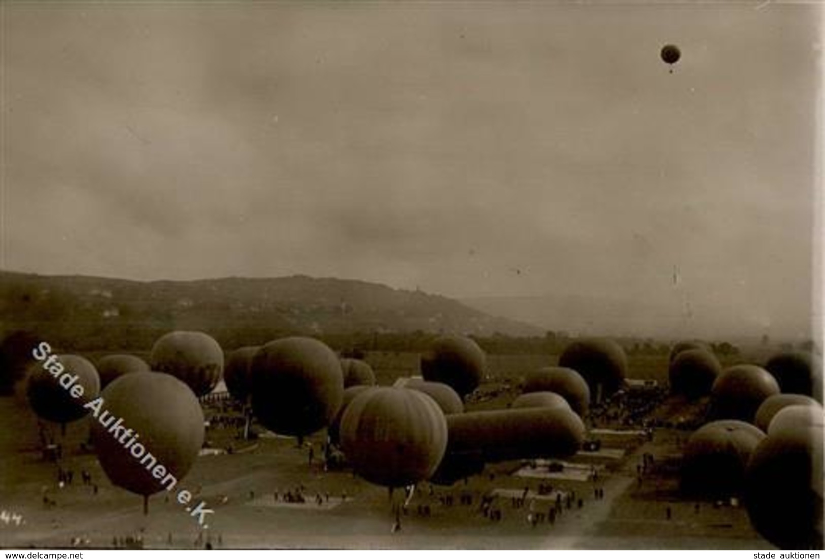 Ballon Zürich (8000) Schweiz Gordon Bennett Wettfliegen Foto AK I-II - Montgolfières