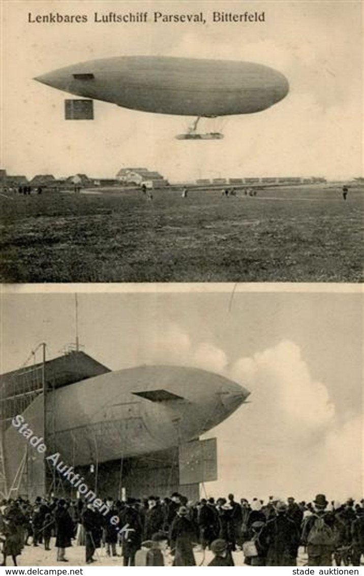 Parseval Bitterfeld (o-4400) Ansichtskarte 1912 I-II - Dirigeables