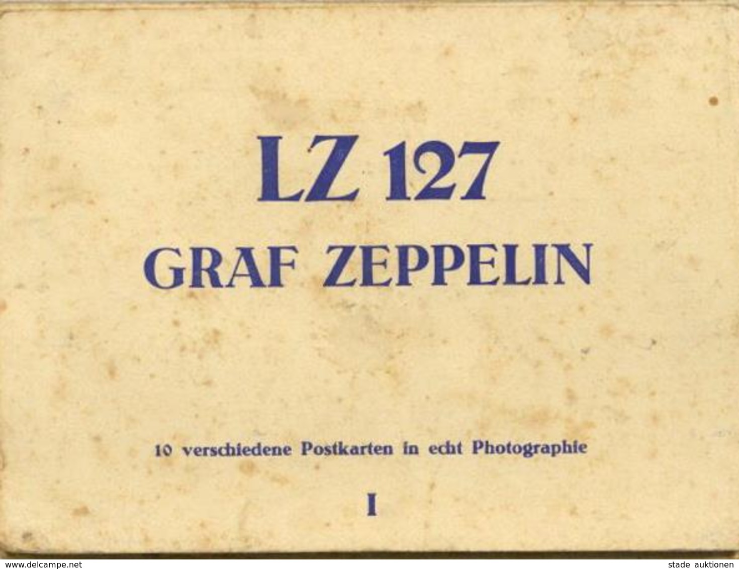 Zeppelin LZ 127 Leporello Mit 10 Foto-Karten II (fleckig) Dirigeable - Zeppeline