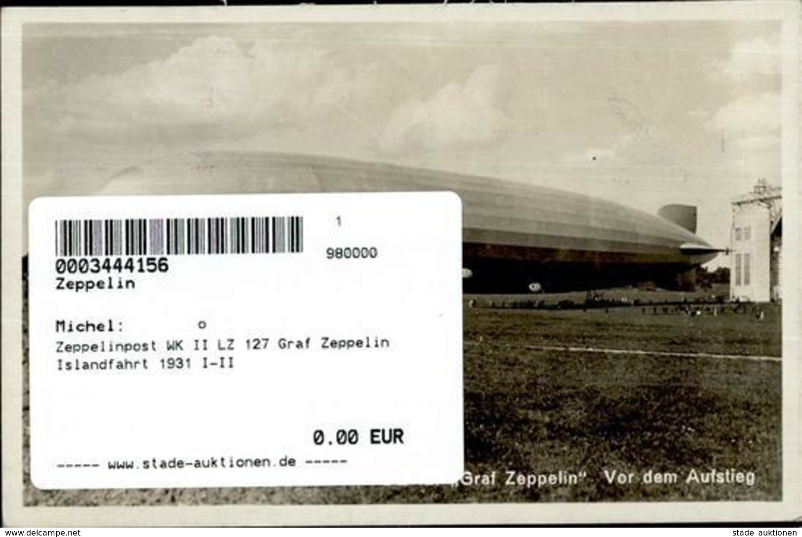 Zeppelinpost WK II LZ 127 Graf Zeppelin Islandfahrt 1931 I-II Dirigeable Dirigeable - Aeronaves