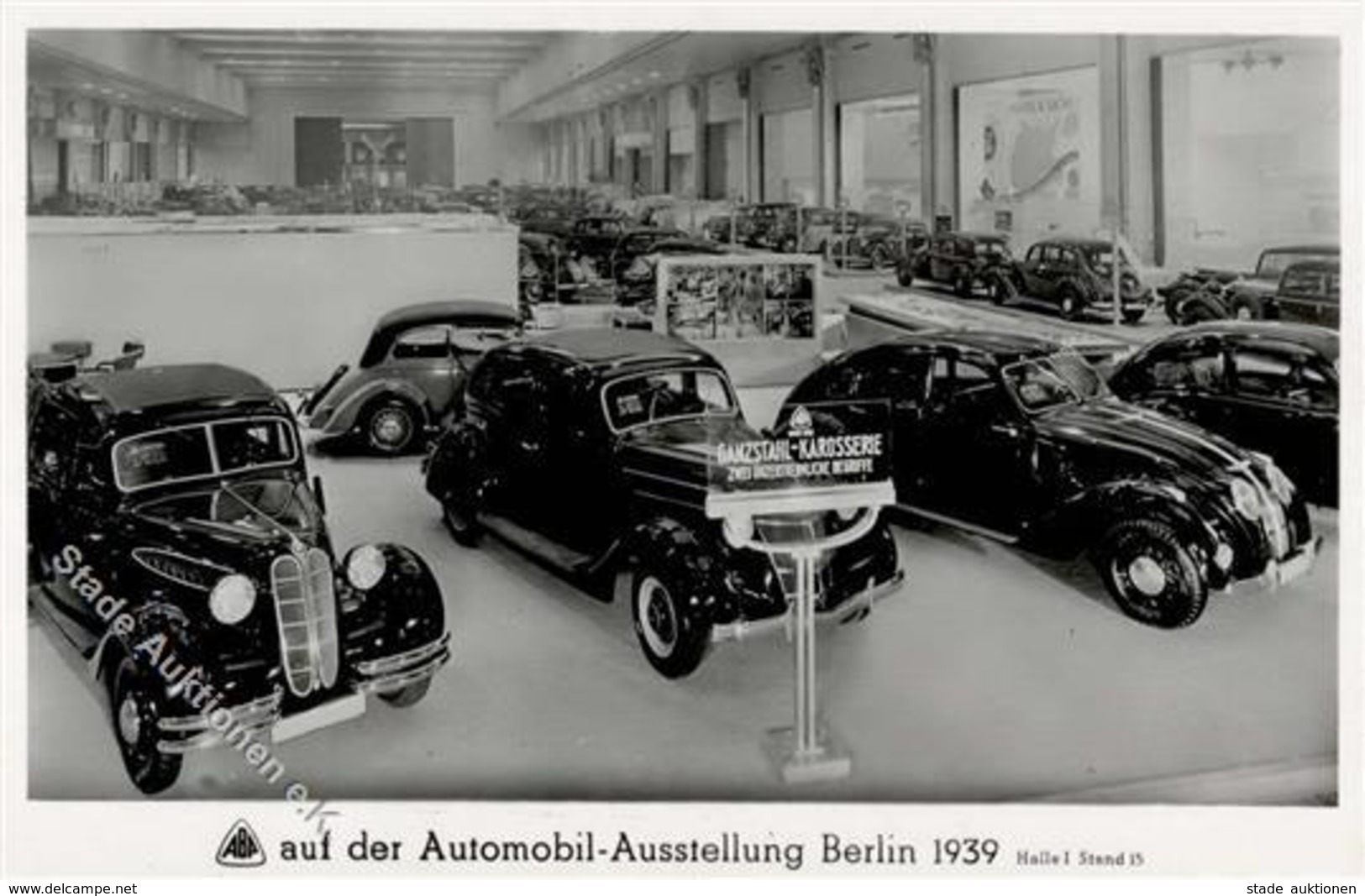 Automobilausstellung Berlin (1000) Ambi Budd Ganzstahl Karosserie WK II Foto AK I-II - Other & Unclassified