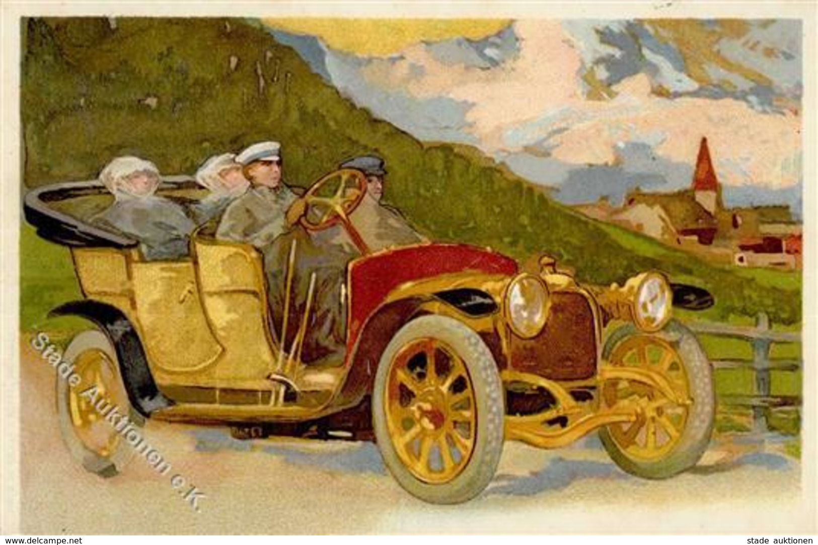 Oldtimer Künstlerkarte 1916 I-II - Autres & Non Classés