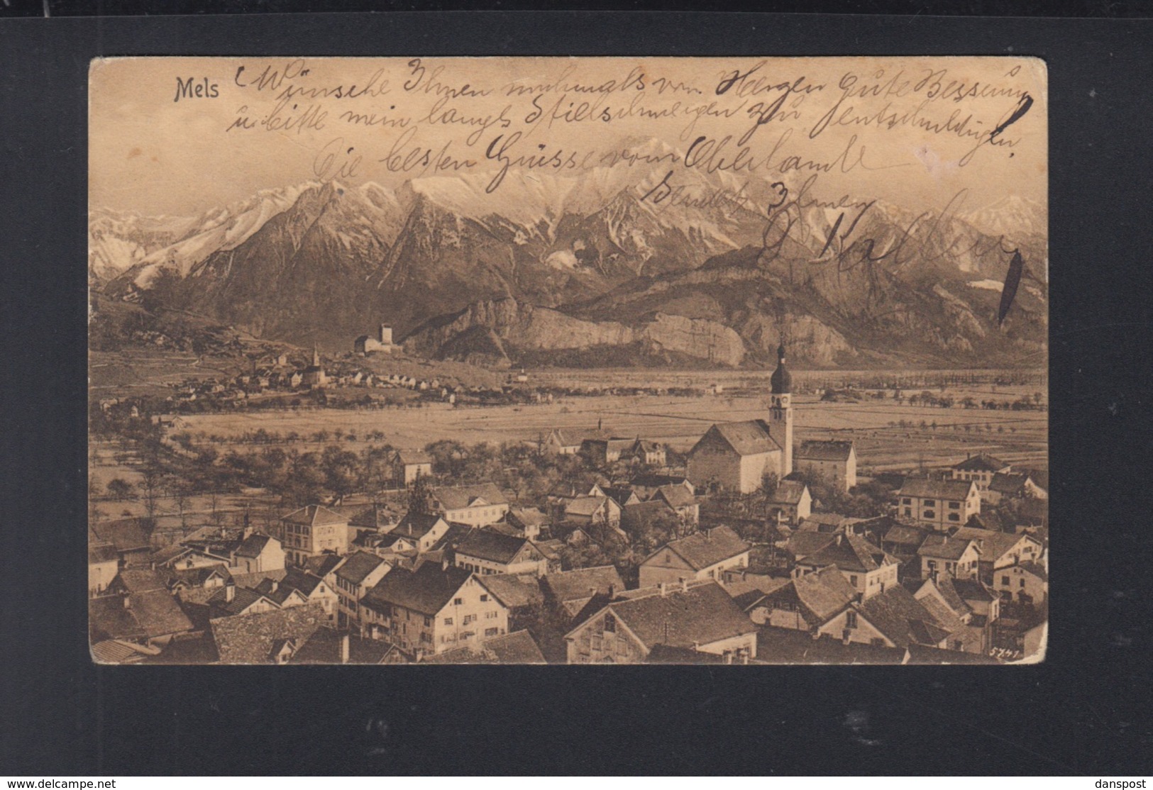 Schweiz AK Mels 1912 - Mels