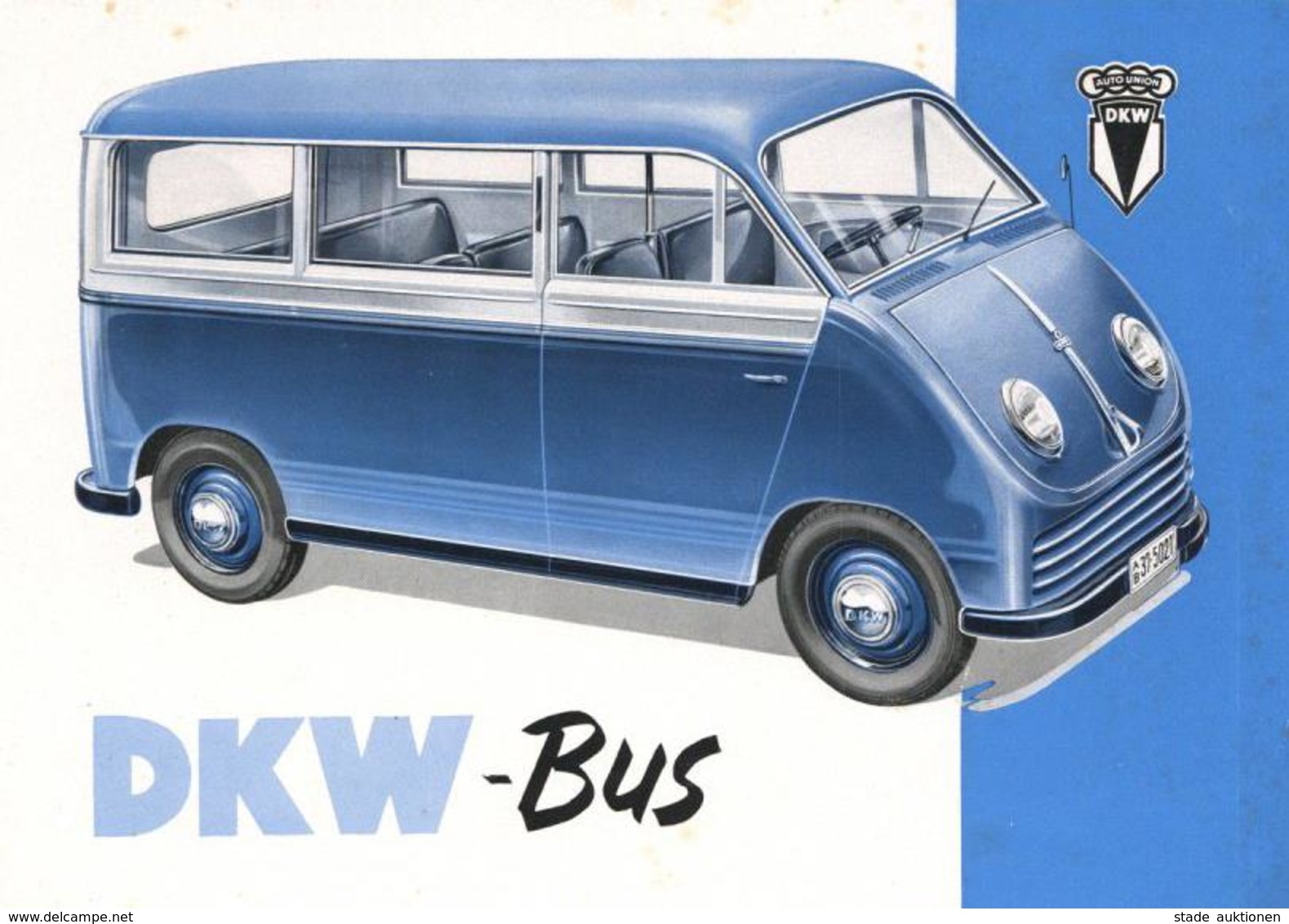 Auto Oldtimer DKW Bus Und Kombi Lot Mit 2 Broschüren II - Sonstige & Ohne Zuordnung