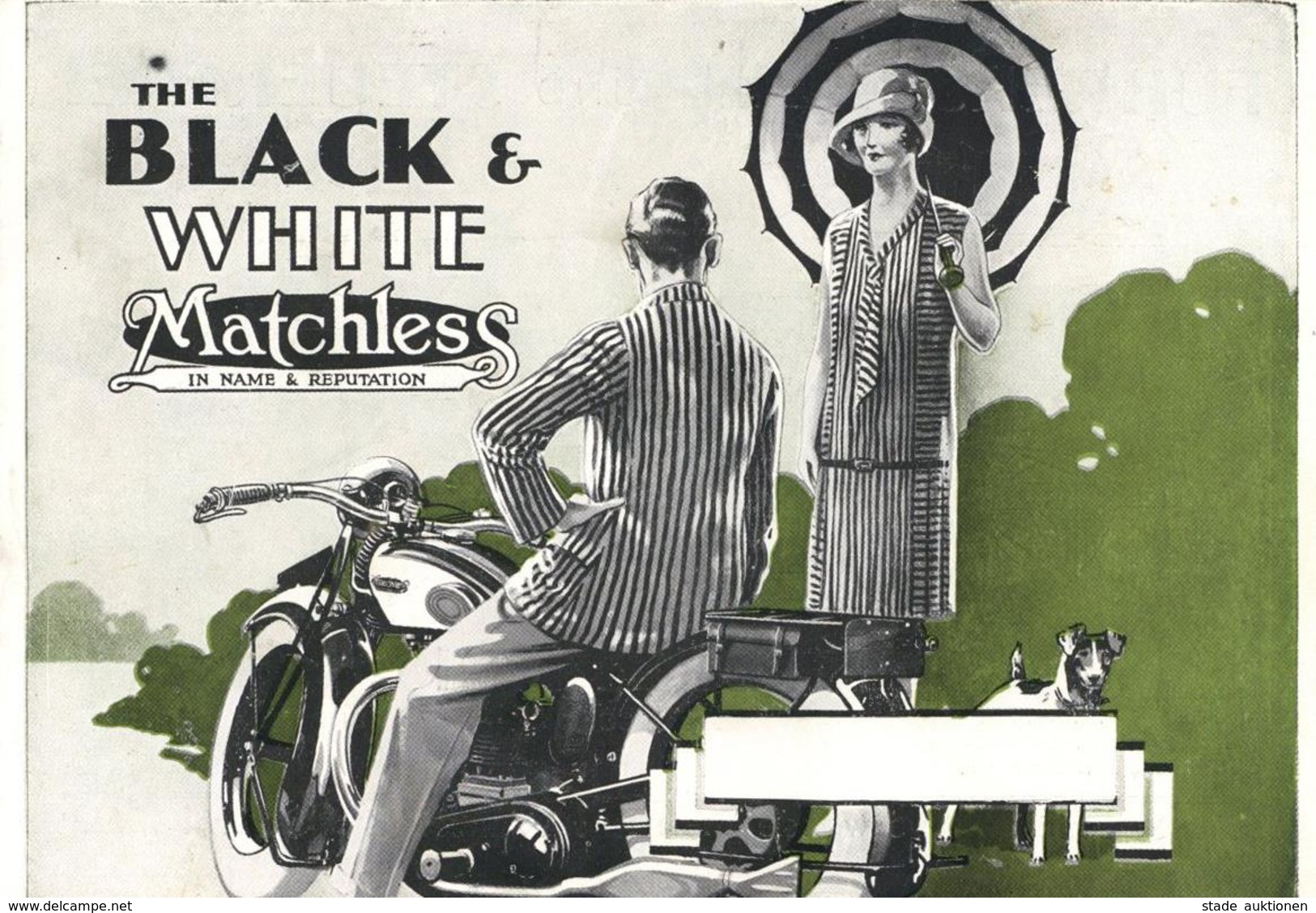 Motorrad Oldtimer  The Black & White Matchles Prospekt I-II - Motos