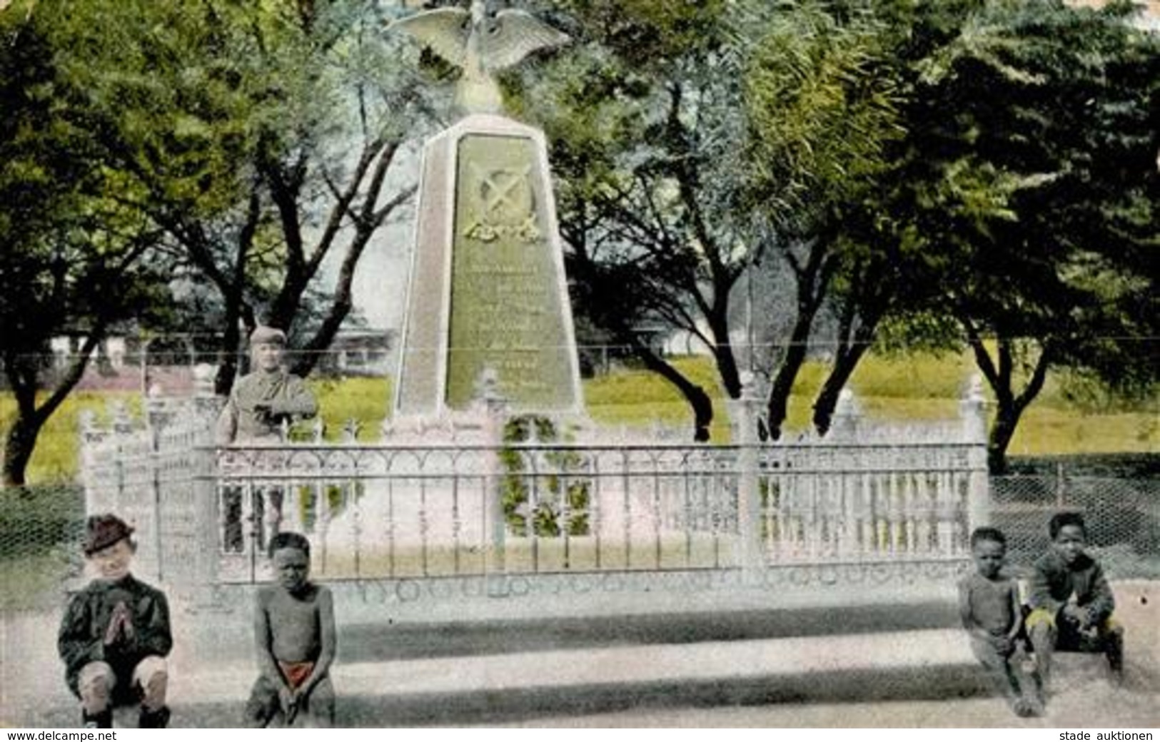 Kolonien Deutsch-Südwestafrika Kriegerdenkmal Winhuk Stpl. Swakopmund 21.7.08 I-II Colonies - Afrika