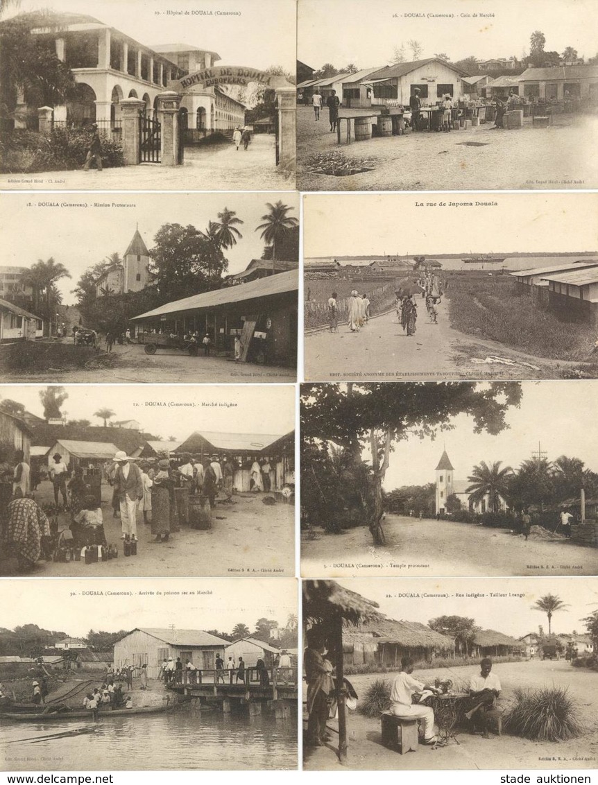 Kolonien Kamerun Douala Um 1920 Lot Mit Circa 40 Ansichtskarten I-II Colonies - Africa