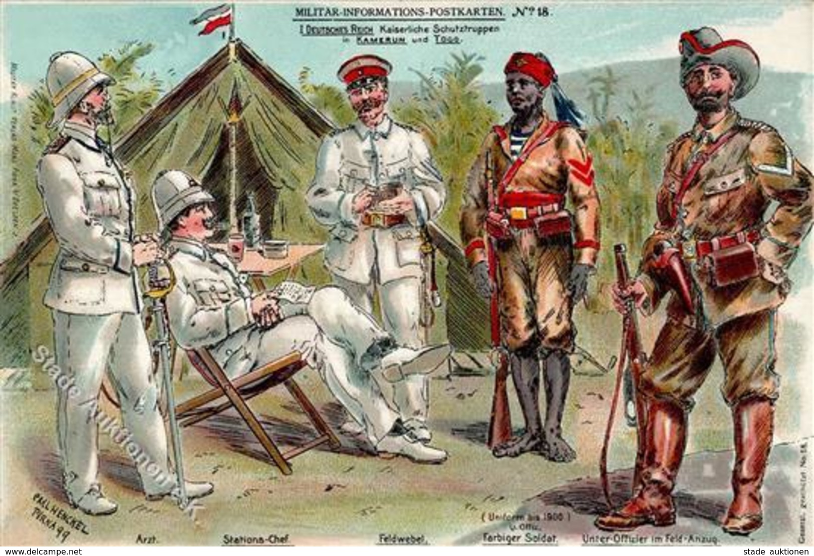 Kolonien Kamerun Und Togo Kaiserl. Schutztruppen Uniformen I-II Colonies - Africa