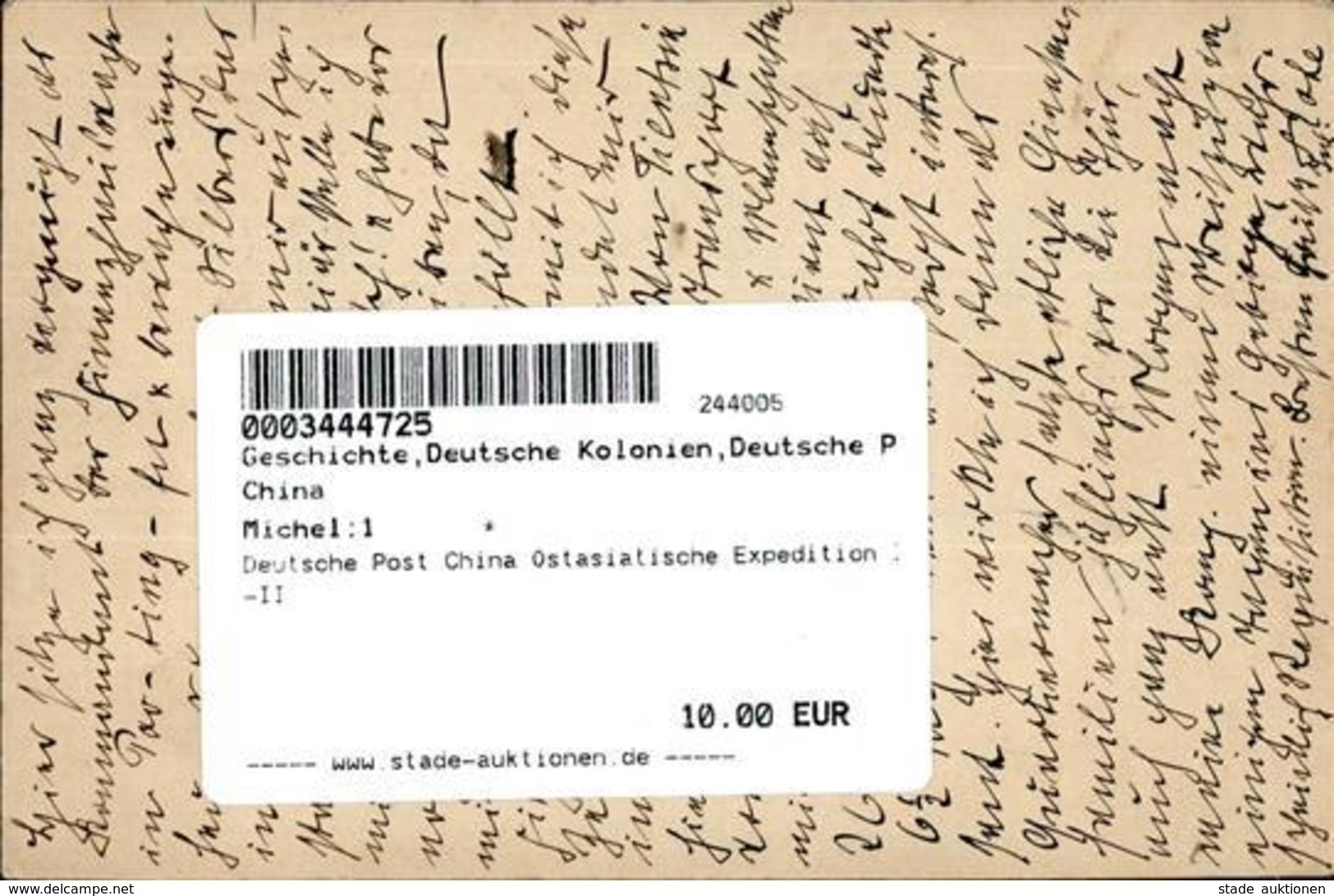 Deutsche Post China Ostasiatische Expedition I-II - Unclassified