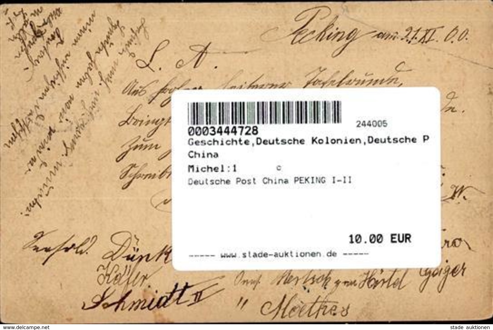 Deutsche Post China PEKING I-II - Ohne Zuordnung