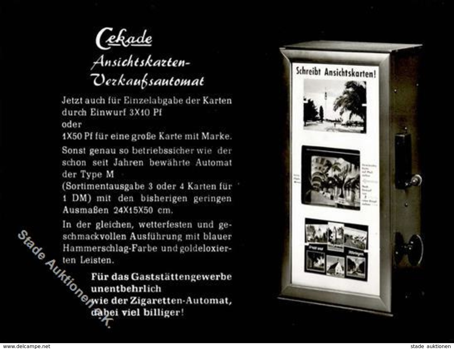 AK - Geschichte Cekade Ansichtskarten Verkaufsautomat Foto AK I-II - Geschichte