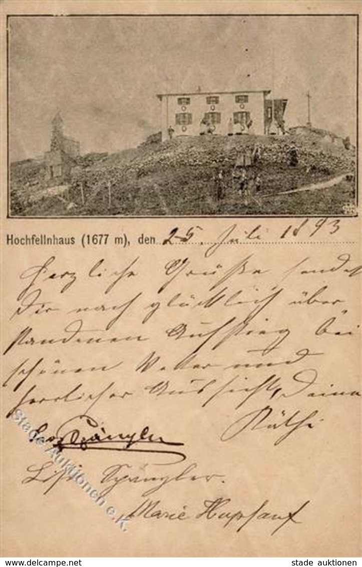 Vorläufer Bergen (8221) Hochfellnhaus Ganzsache 1893 I-II - Ohne Zuordnung