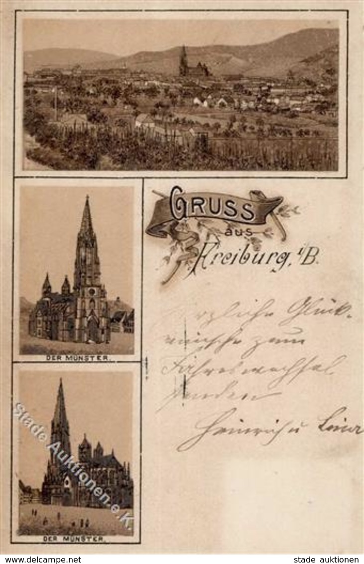 Vorläufer Freiburg (7800) 1890 I-II (fleckig) - Ohne Zuordnung