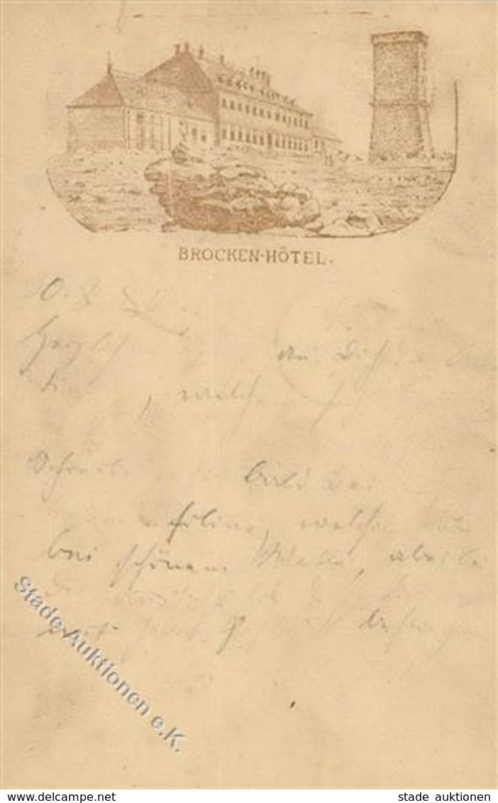 Vorläufer 1880 Brocken Hotel I-II (Marke Entfernt) - Ohne Zuordnung