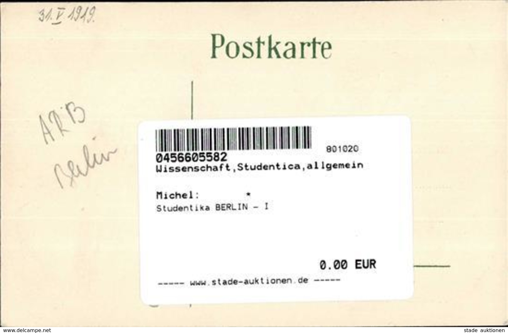 Studentika BERLIN - I - Unclassified