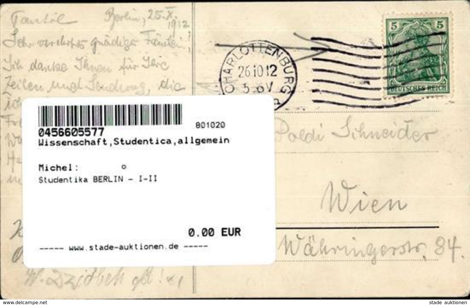 Studentika BERLIN - I-II - Unclassified