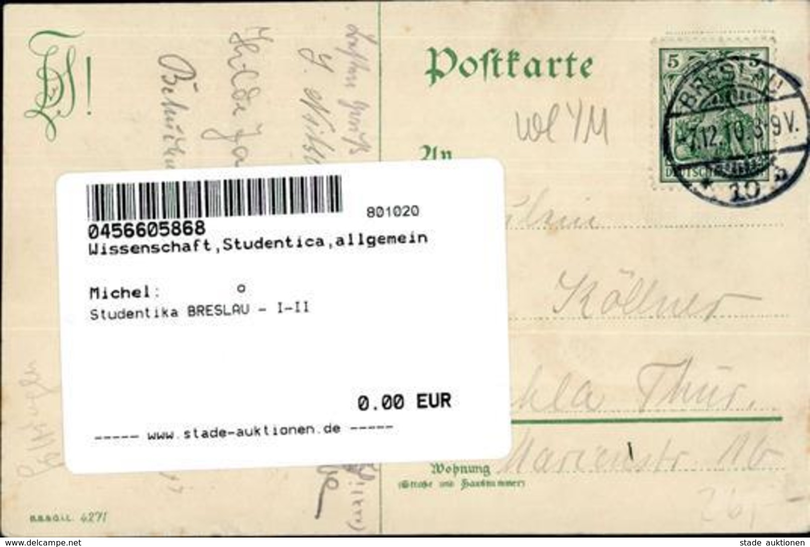 Studentika BRESLAU - I-II - Unclassified
