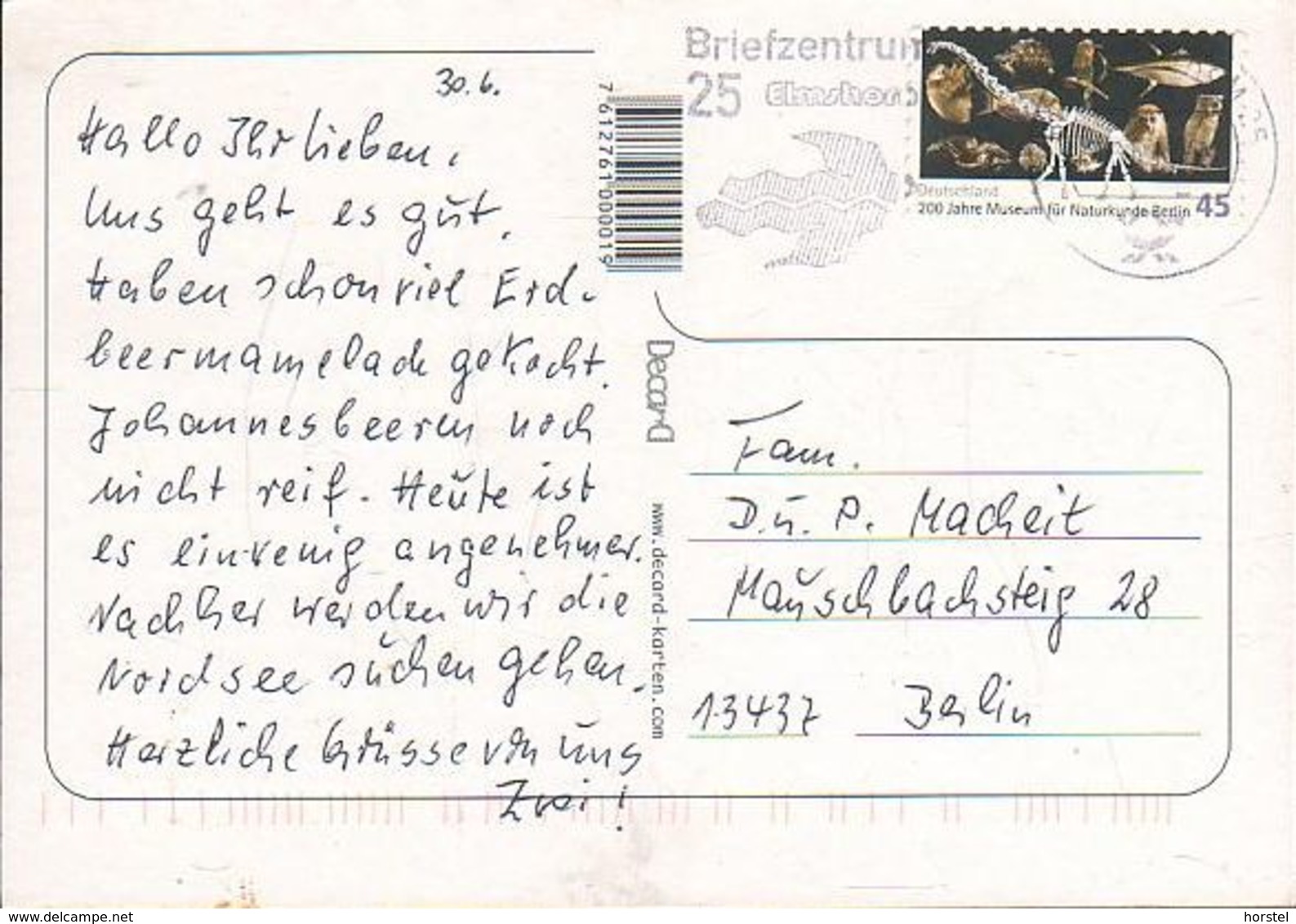 D-25335 Elmshorn - Seerobben - Nice Stamp "saurier" - Elmshorn