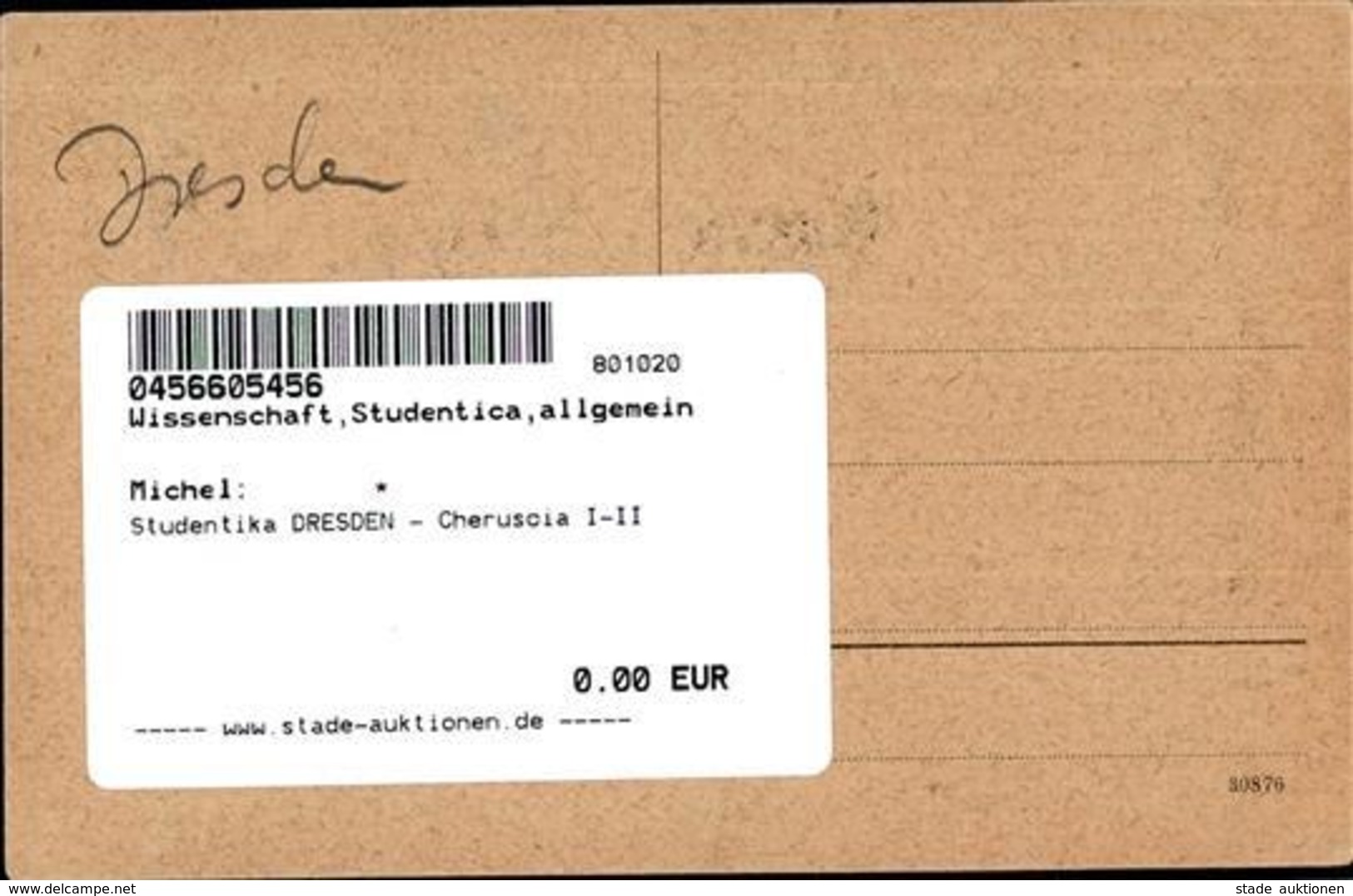 Studentika DRESDEN - Cheruscia I-II - Unclassified