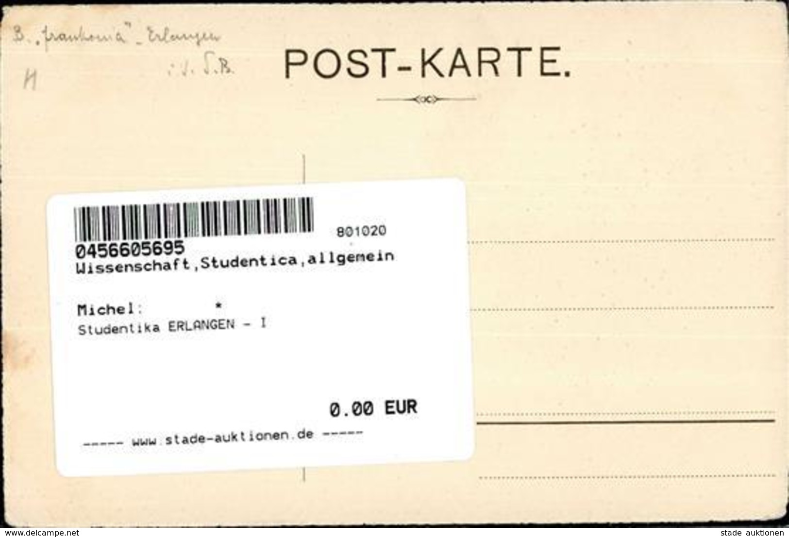 Studentika ERLANGEN - I - Unclassified