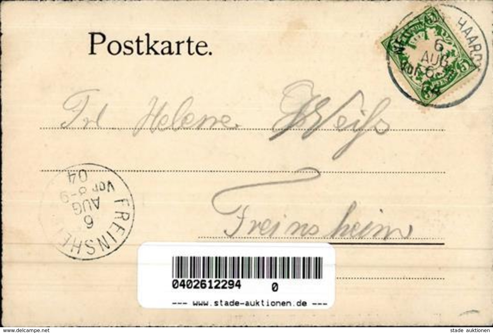 Studentika Haardt (6730) 1904 I-II - Ohne Zuordnung