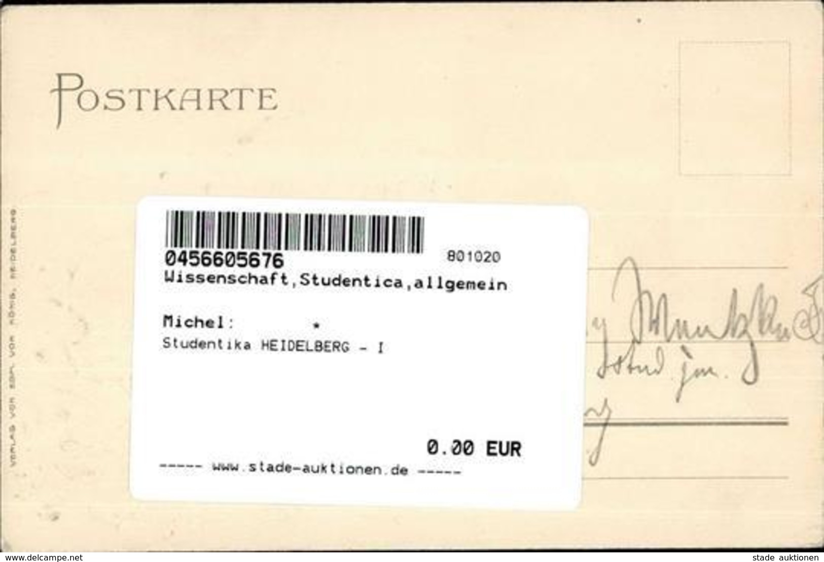 Studentika HEIDELBERG - I - Unclassified