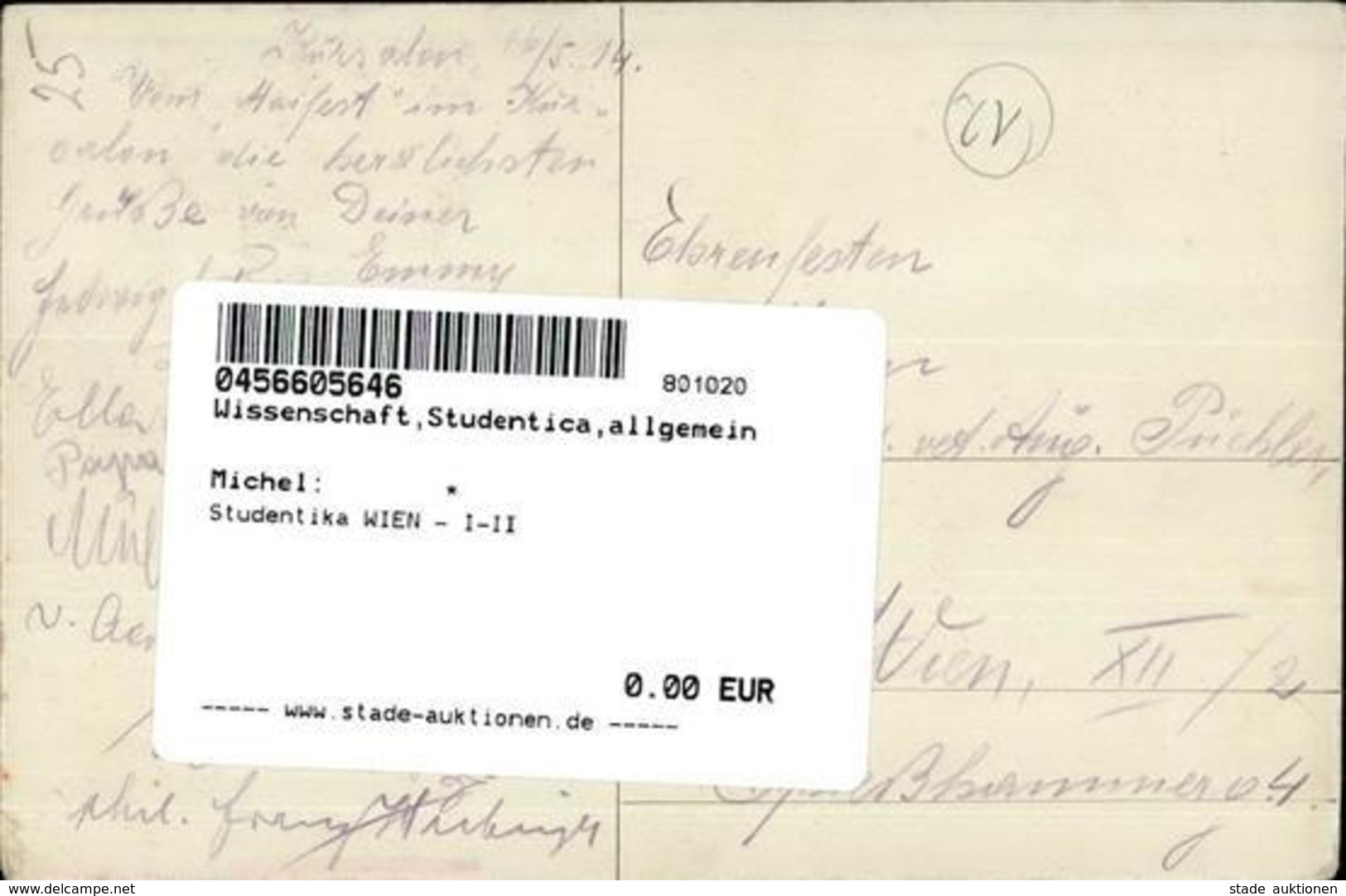 Studentika WIEN - I-II - Unclassified