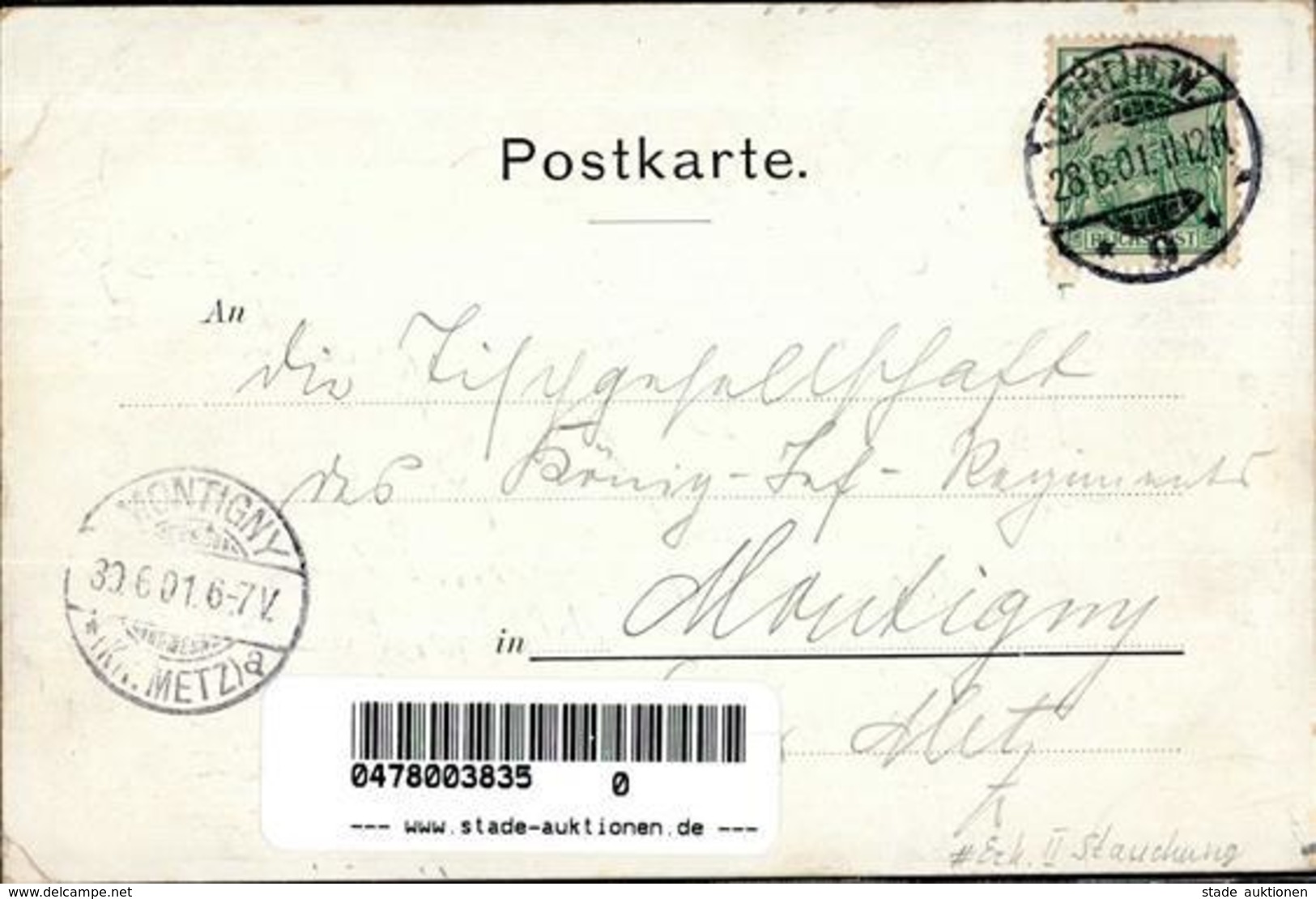 Berlin Mitte (1000) Hotel Kempinski Signiert 1901 II (Stauchung) - Kamerun