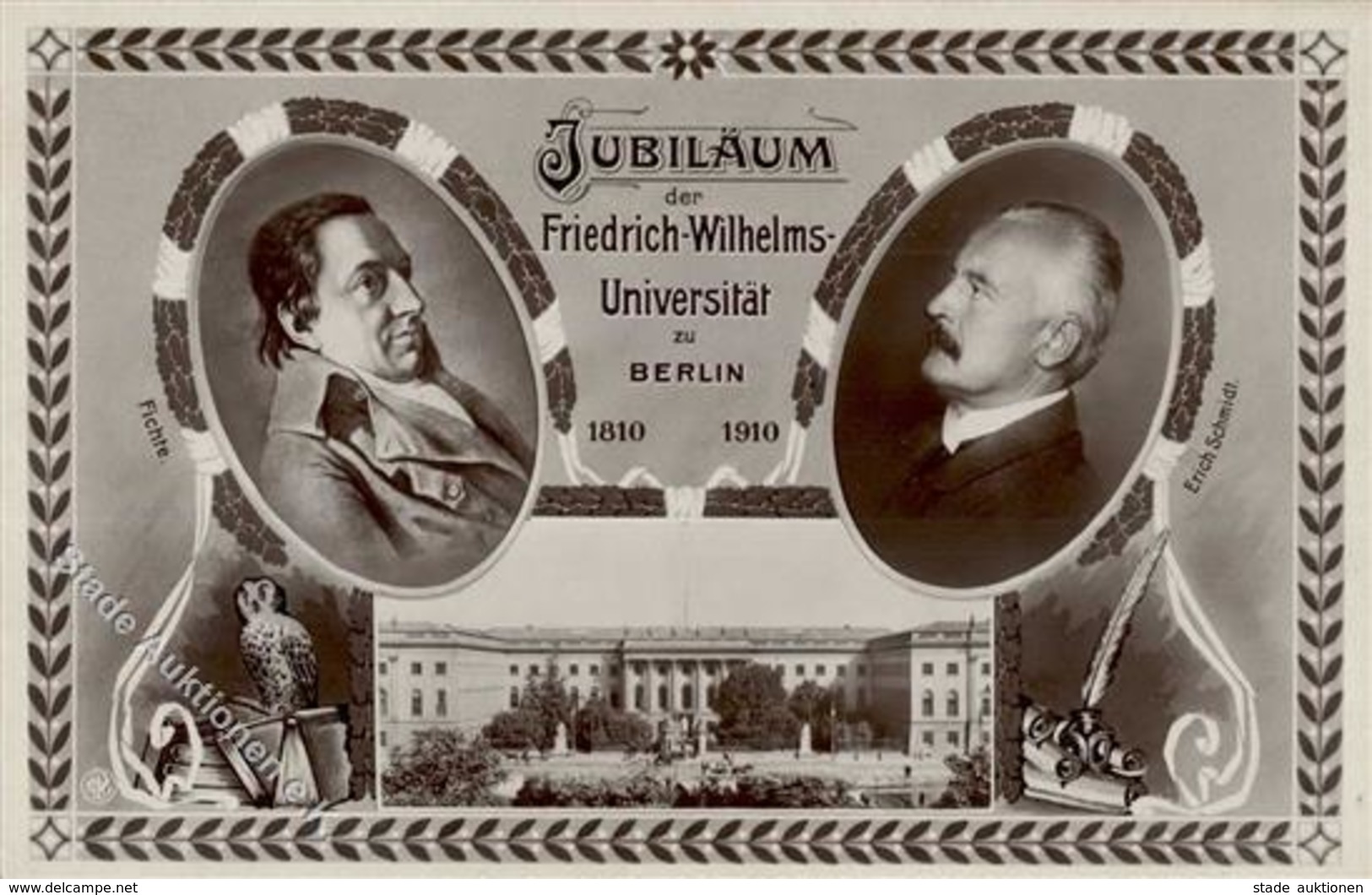 Berlin Mitte (1000) Jubiläum Der Friedrich-Wilhelms-Universität Eule NPG  Foto AK I-II - Kamerun