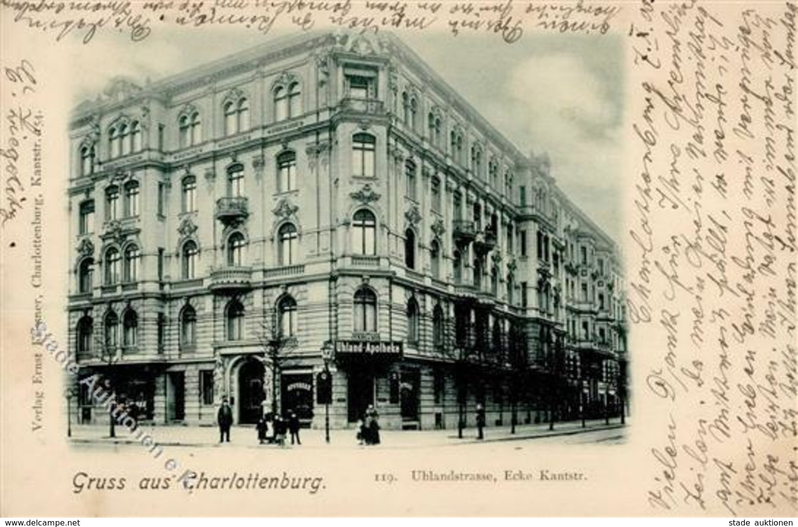 Charlottenburg (1000) Uhandstrasse Kantstrasse Apotheke 1900 I- - Kamerun