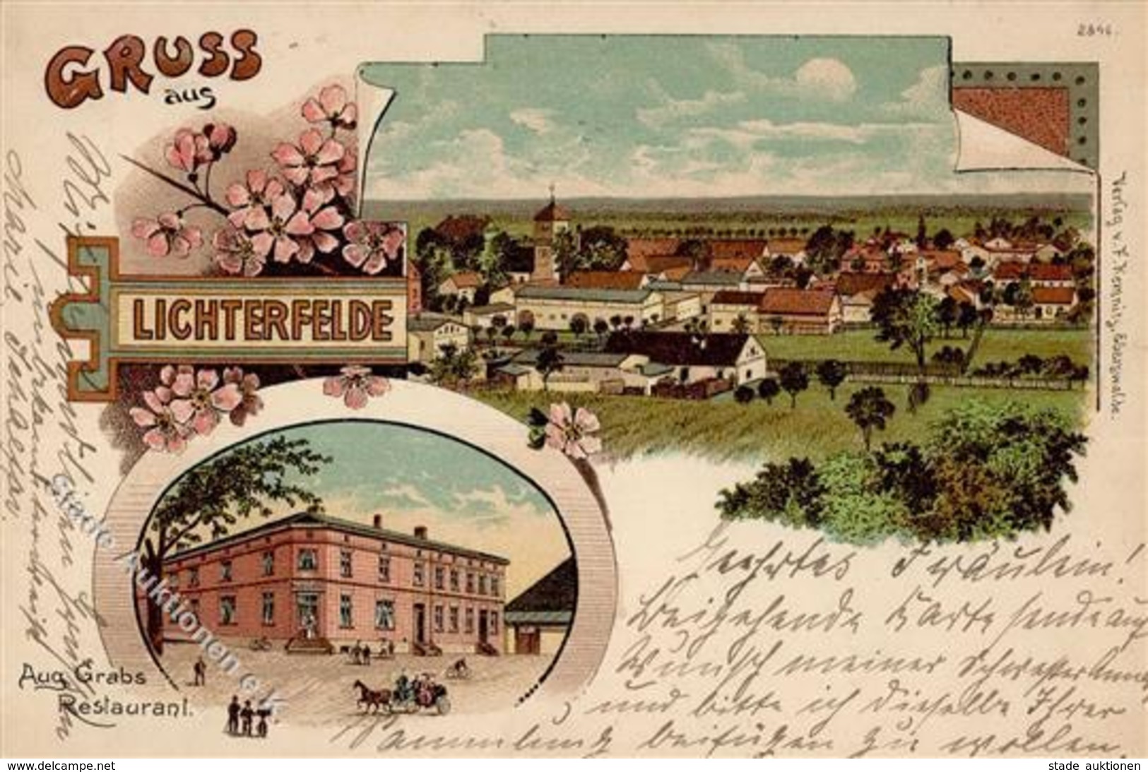 Lichterfelde (1000) Gasthaus August Grab  1899 I-II - Cameroun