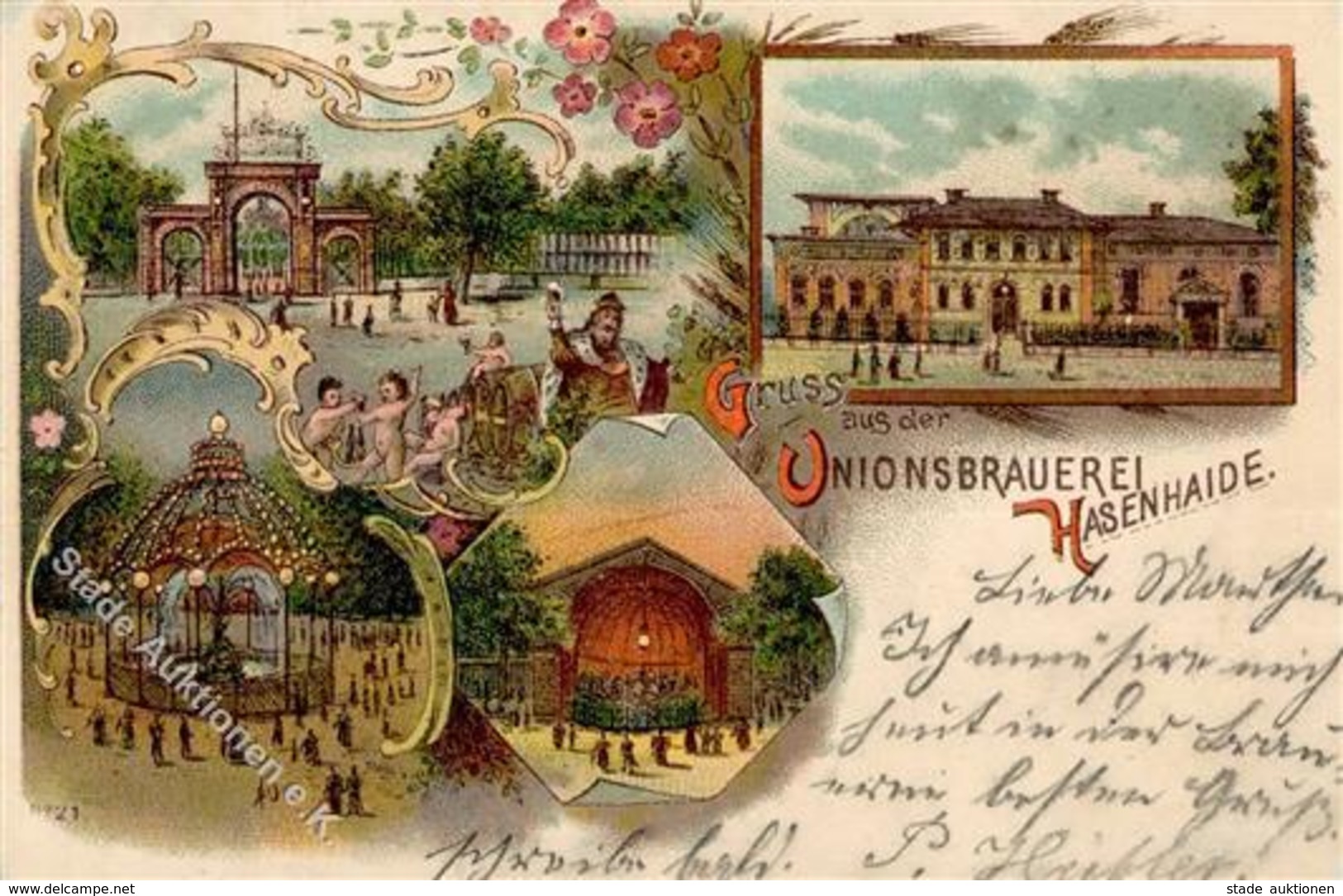 Rixdorf (1000) Brauerei Hasenhaide Lithographie 1901 I-II - Kamerun