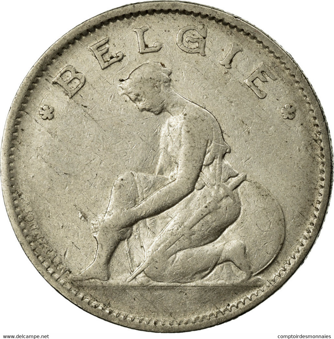 Monnaie, Belgique, Franc, 1928, TB+, Nickel, KM:90 - 1 Franc