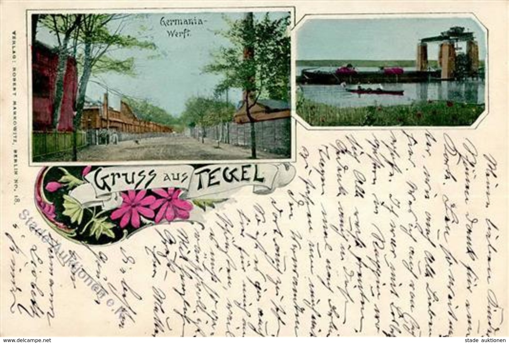 Tegel (1000) Germania-Werft 1903 I-II (Ecken Abgestoßen) - Cameroon