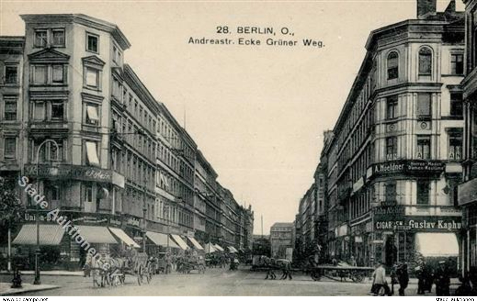 Friedrichshain (O1020) Andreasstraße Grüner Weg Zigarrenhandlung Handlung A. Noeldner I-II - Camerun