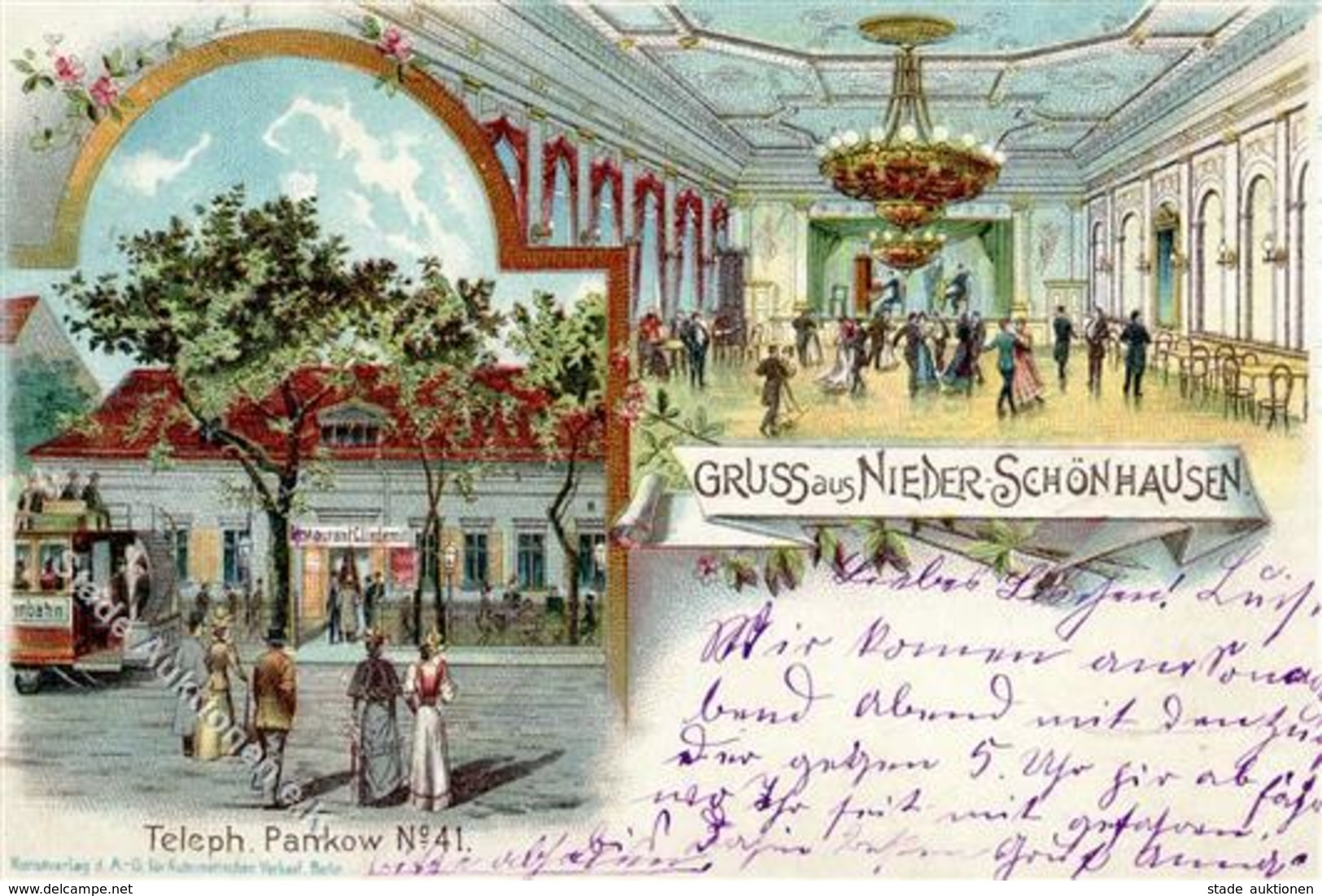 Niederschönhausen (O1110) Gasthaus Cliedemit  1900 I-II - Cameroon