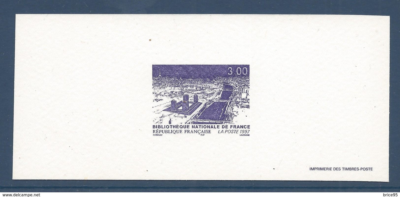 France Épreuve De Luxe - YT N° 3041 - Neuf - Bibliothèque Nationale De France - 1996 - Prove Di Lusso