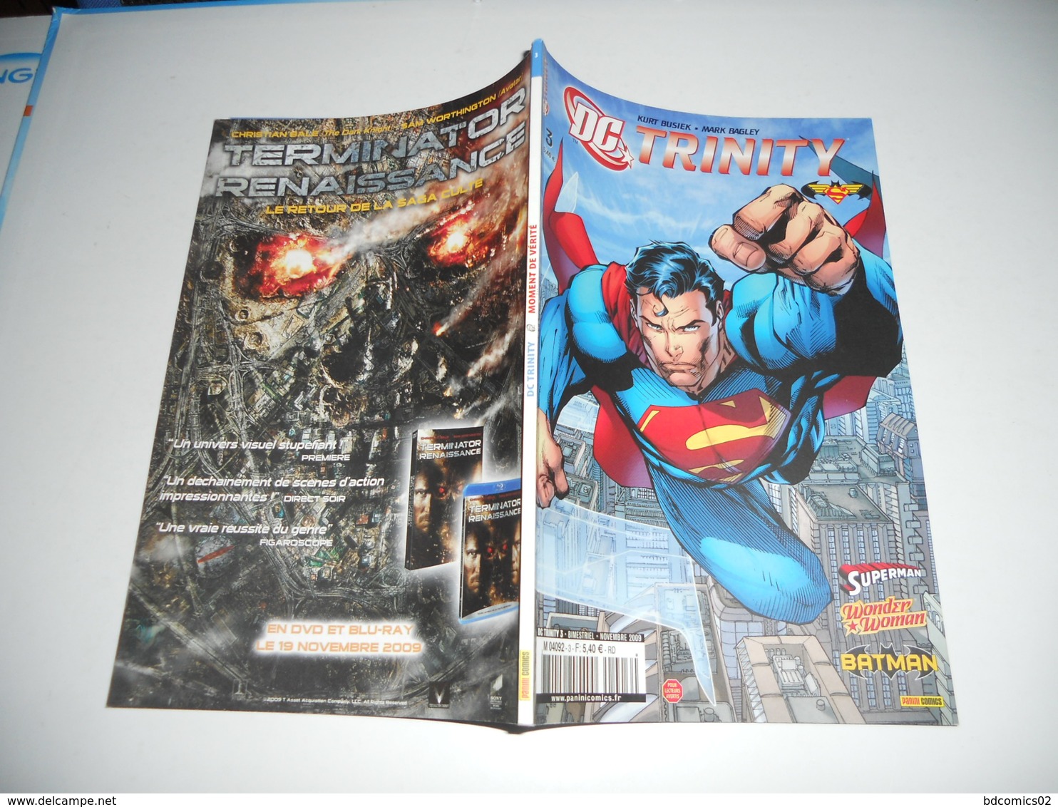 D.C. Trinity N° 7 : " Où Est Leur Place " ( Superman / Batman / Wonder Woman ) TBE - Superman