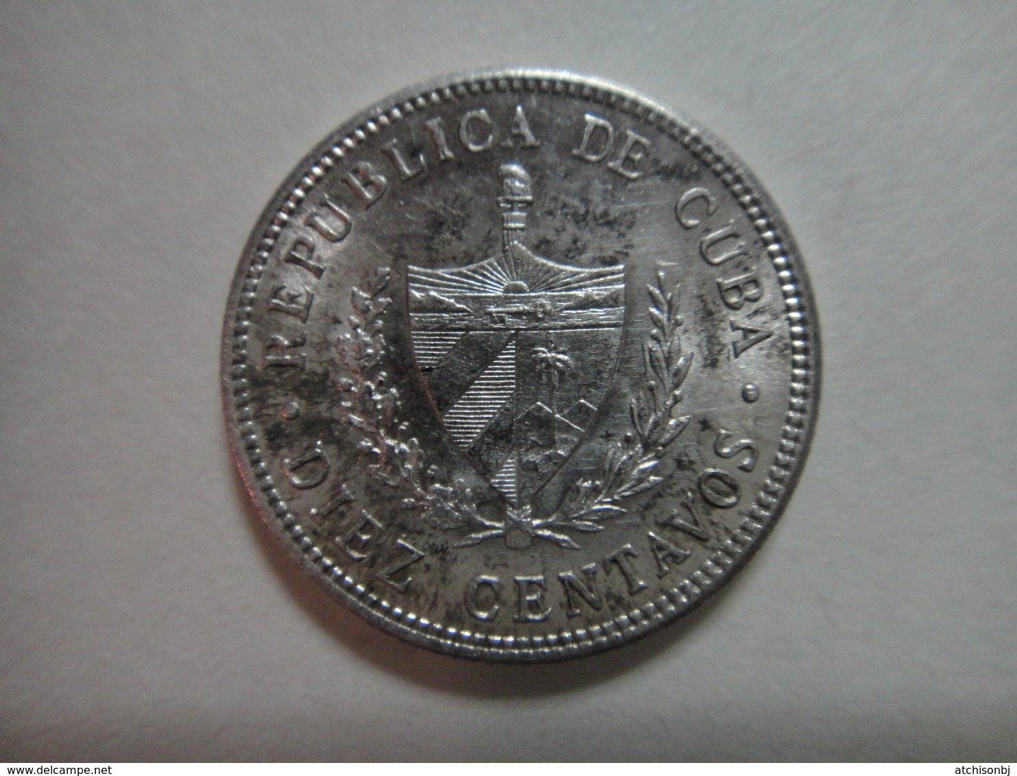 CUBA 10 Centavos 1916 (KEY DATE) MS-60 (Uncirculated) 90% SILVER 0.07233 ASW Only 560,000 Minted! - Cuba