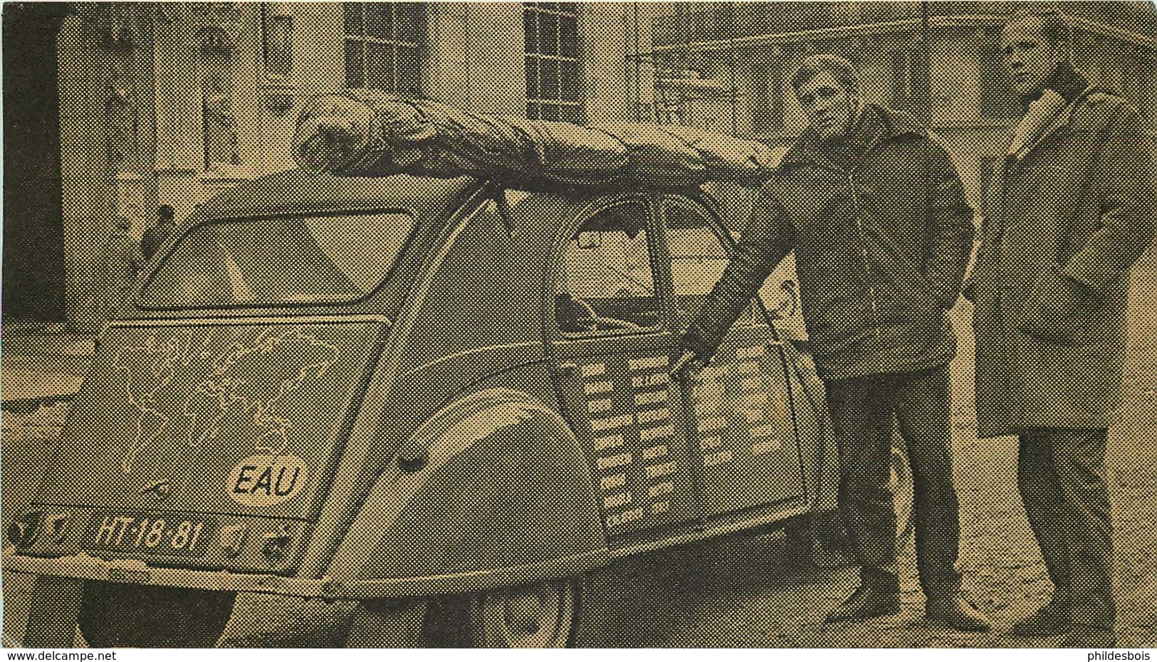 AUTOMOBILE TOUR DU MONDE EN 2CV Albert Et Hasse De Amsterdam - Voitures De Tourisme