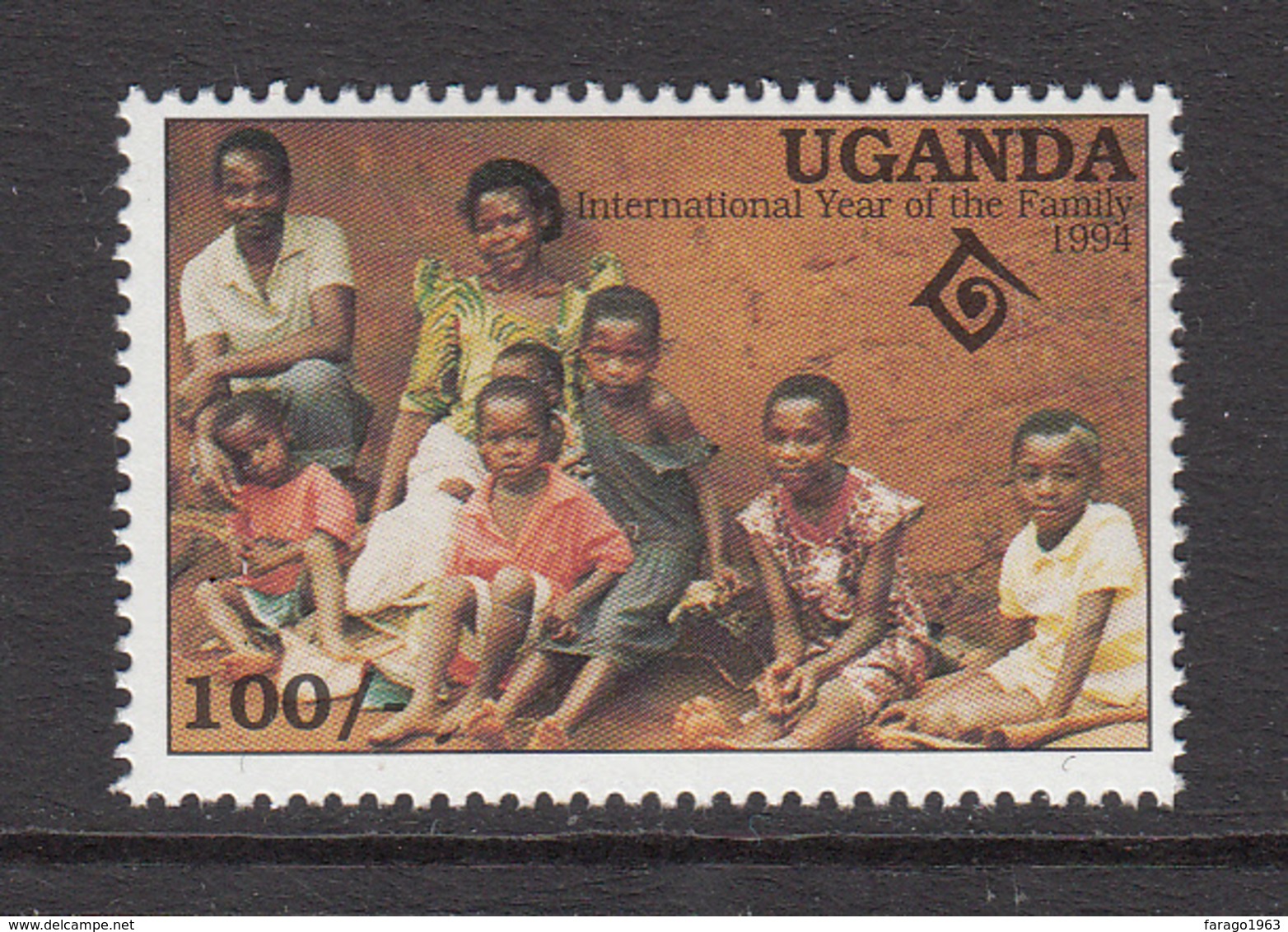 1994 Uganda Intl Year Of The Family Set Of 1 MNH - Ouganda (1962-...)