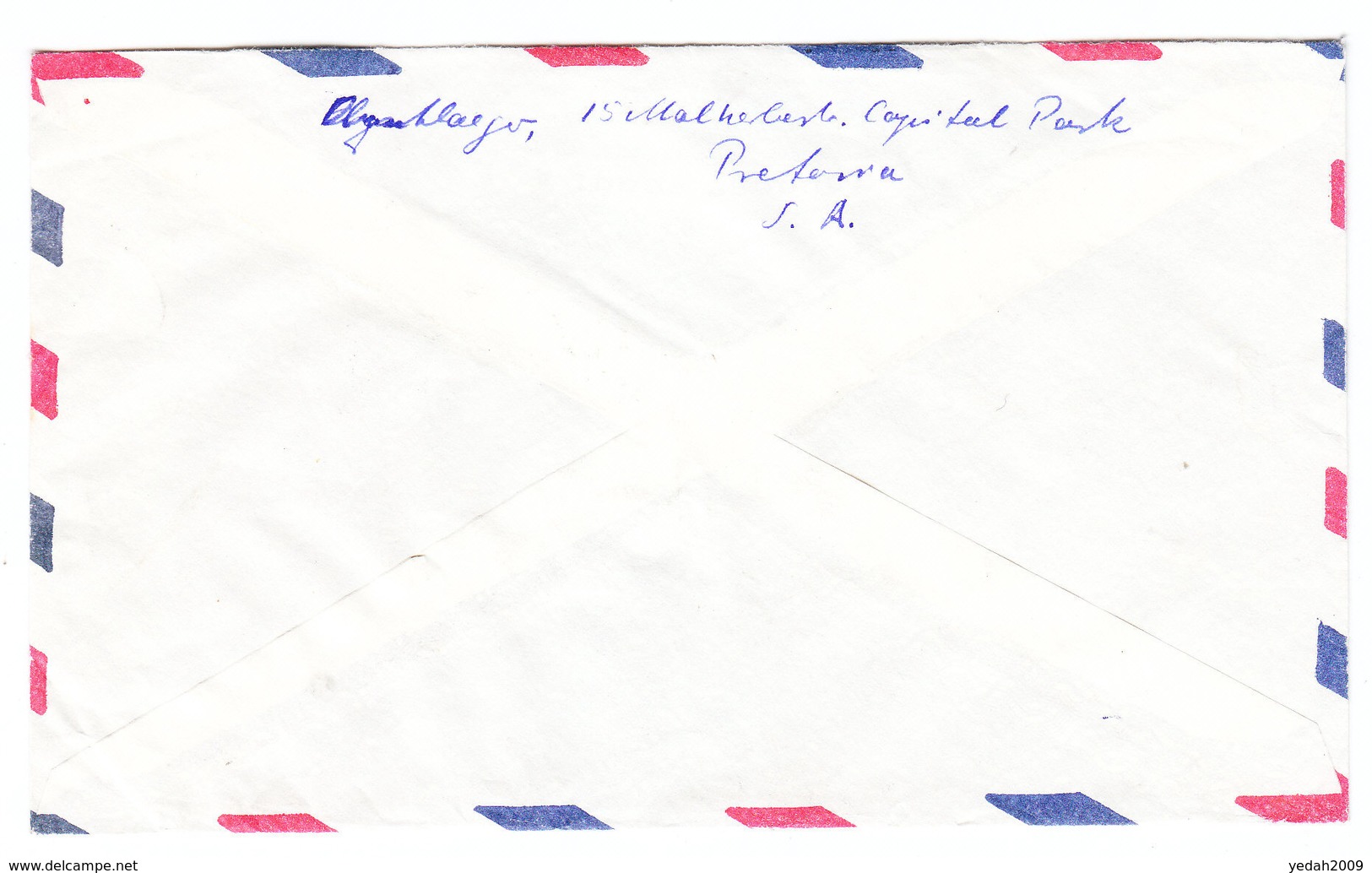 South Africa LION RHINOCEROS AIRMAIL COVER TO Germany 1957 - Luftpost