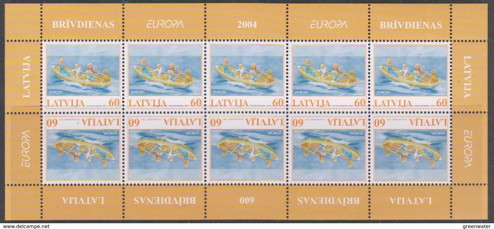 Europa Cept 2004 Latvia 1v Sheetlet ** Mnh (41515) - 2004