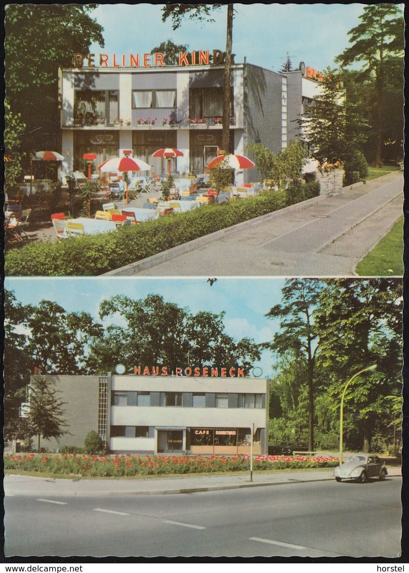 D-14199 Berlin - Grunewald - Hagenstraße - Restaurant Cafe Roseneck - Berliner Kindl - Car - VW Käfer - Grunewald