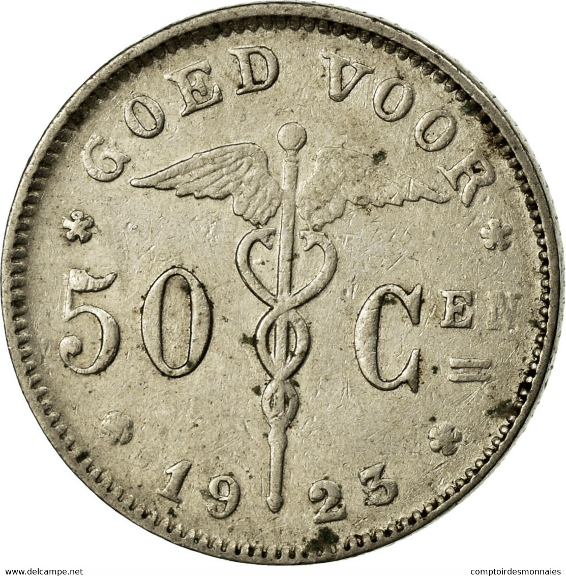 Monnaie, Belgique, 50 Centimes, 1923, TB+, Nickel, KM:88 - 50 Centimes