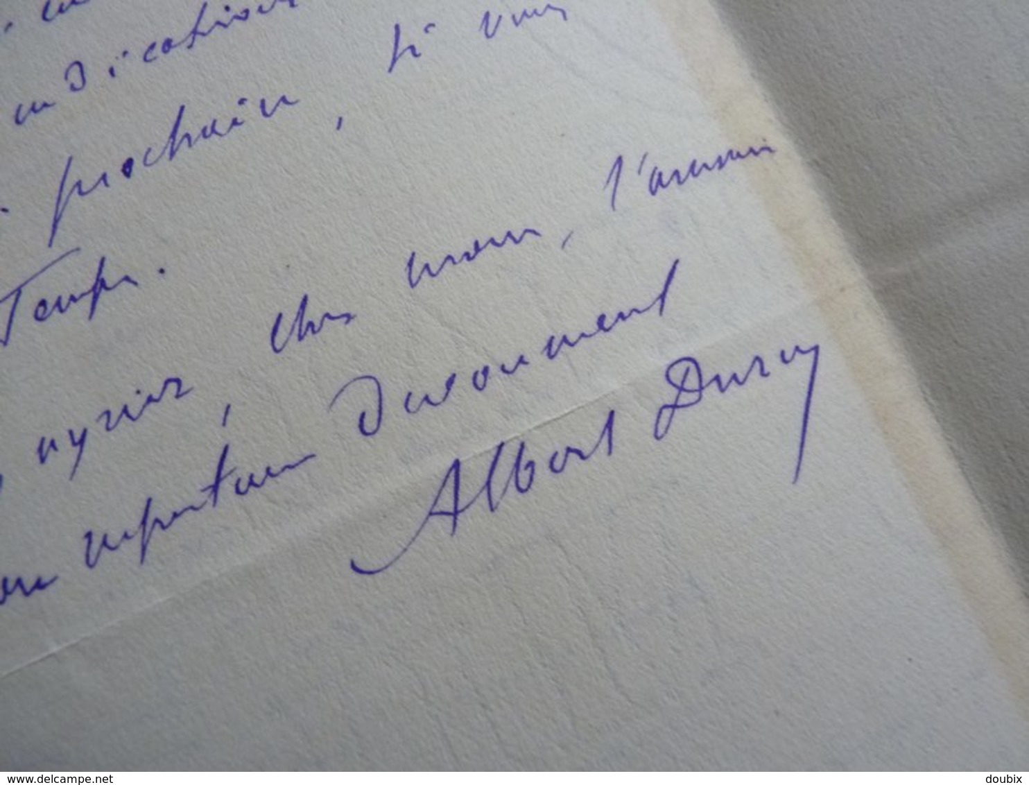 Albert DURUY (1844-1887) Journaliste. Fils VICTOR DURUY. Autographe [ Instruction Publique ] - Other & Unclassified