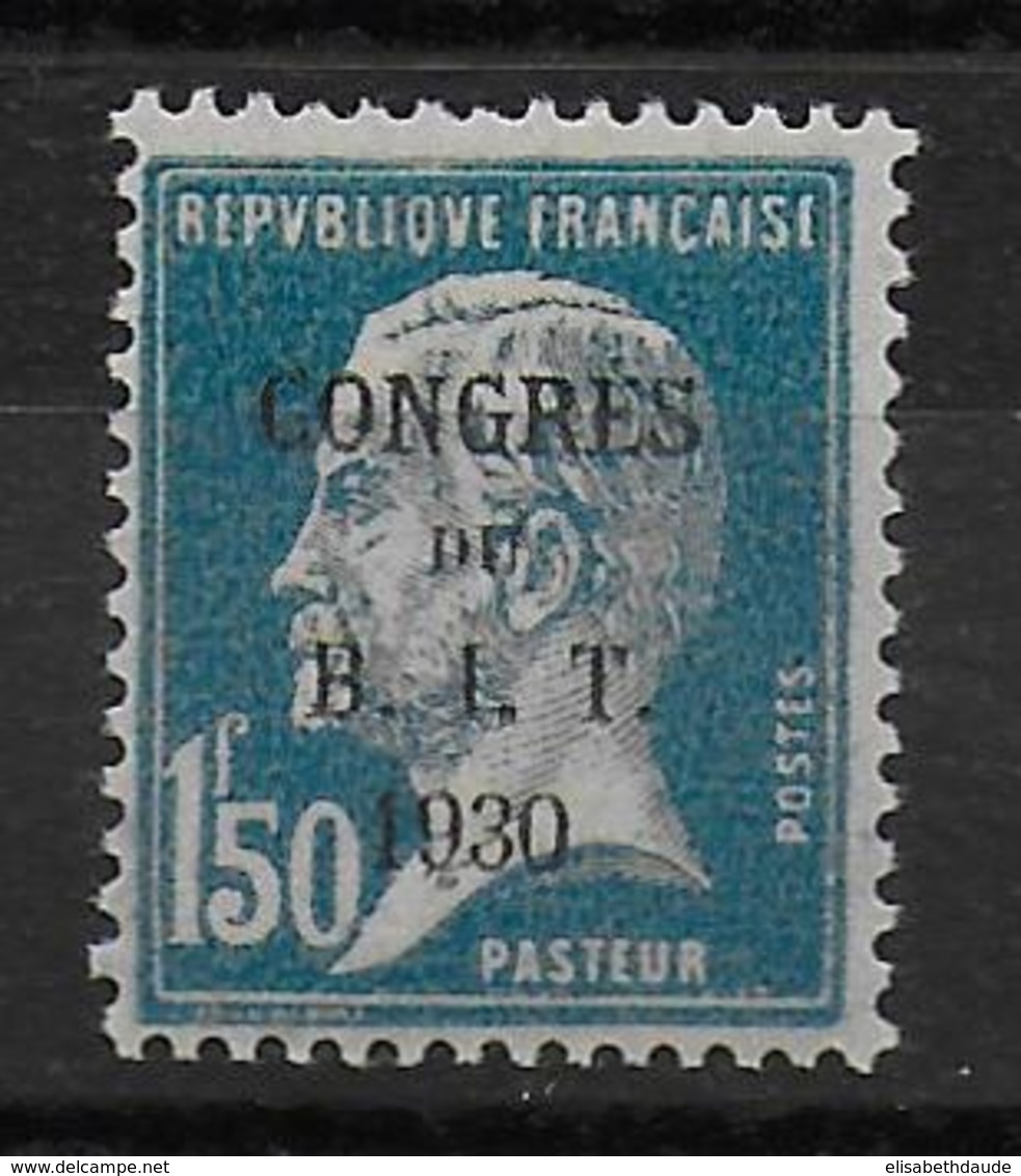 1930 - YVERT N° 265 * MLH CHARNIERE LEGERE - COTE = 21 EUR. - PASTEUR BIT - Unused Stamps