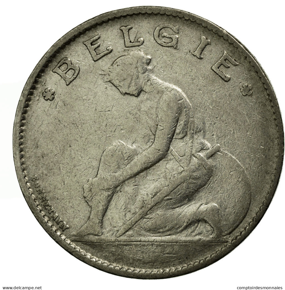 Monnaie, Belgique, Franc, 1922, TTB, Nickel, KM:90 - 1 Franc