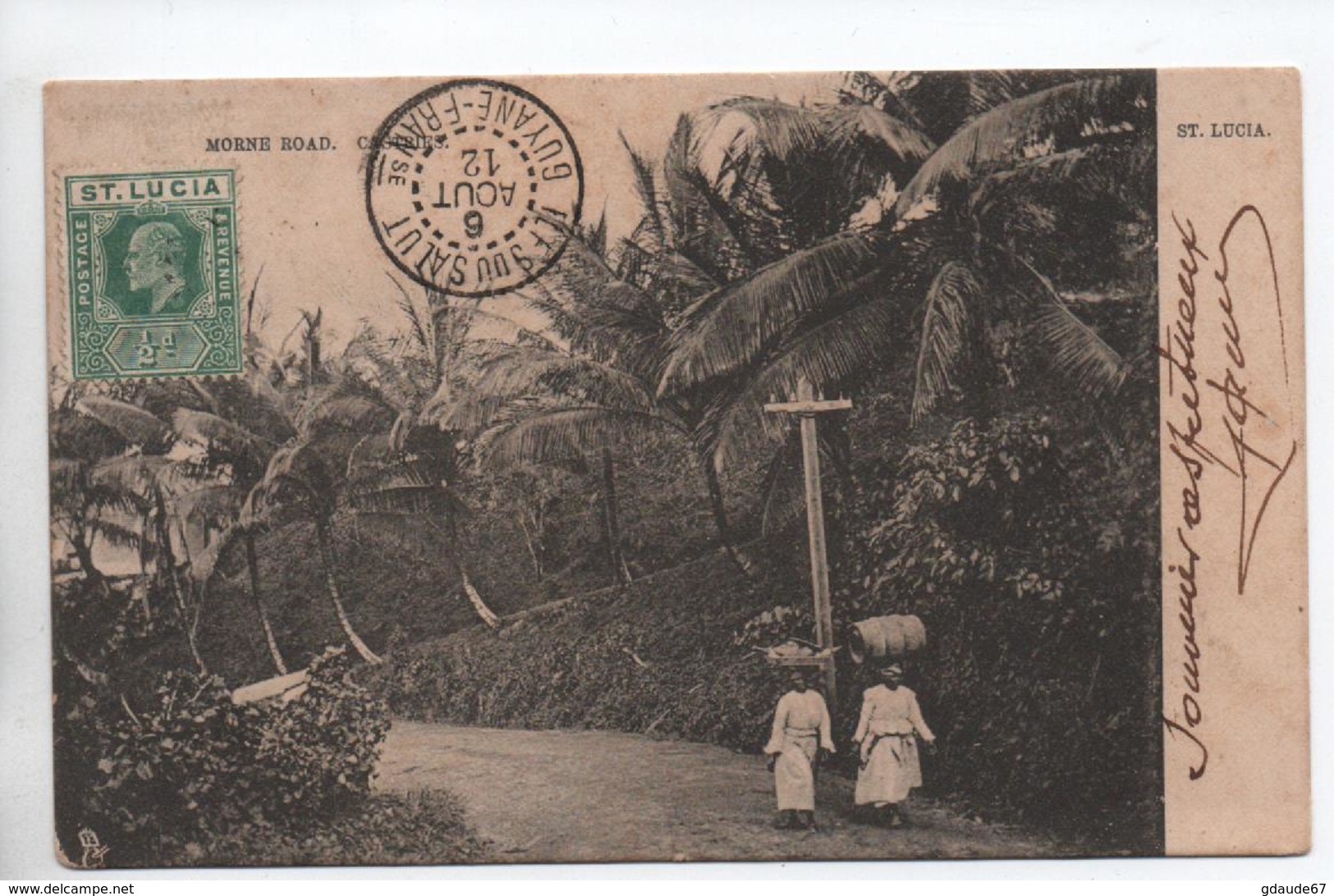 SAINTE LUCIE (ANTILLES) - MORNE ROAD - CASTRIES - Santa Lucia